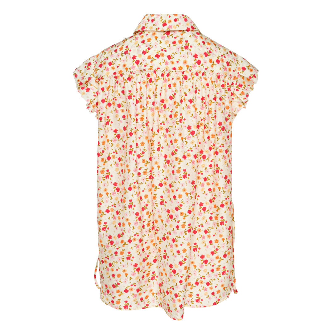 Flora Silk Short Sleeve Shirt