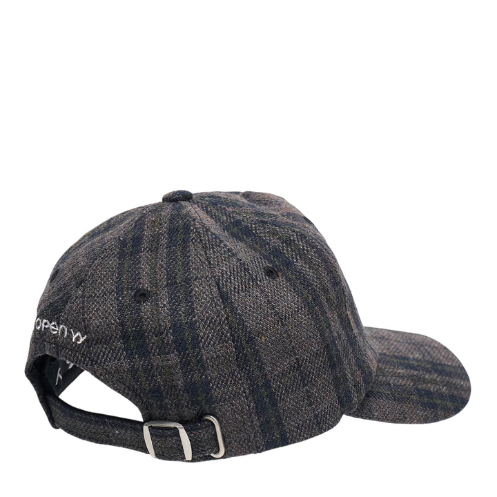 Checkered Bone Embroidered Ball Cap