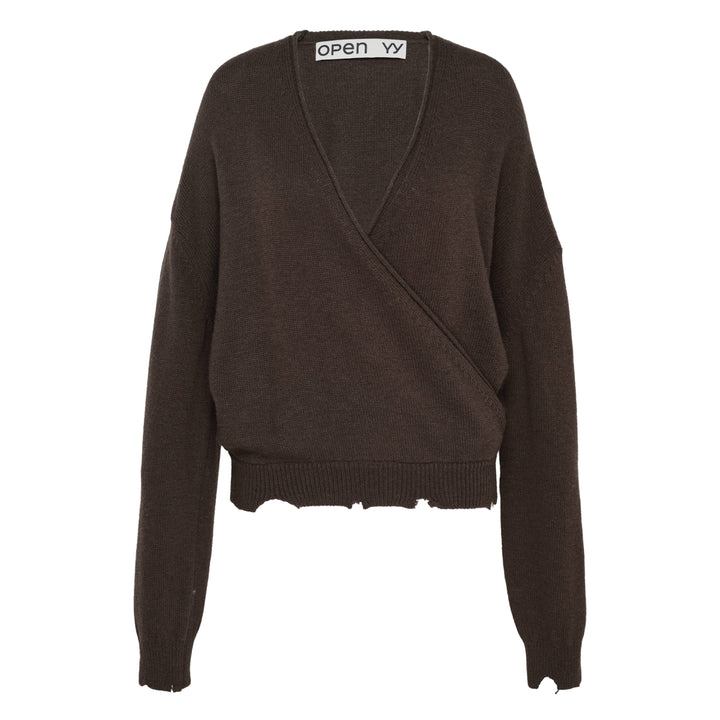 Wool Criss Cross Wrap Knit