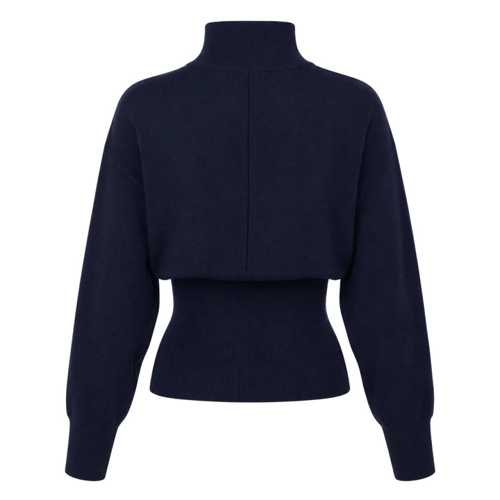 Button Up Blouson Cardigan