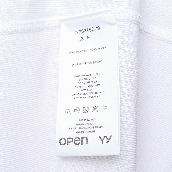 Typography Sheer Long Sleeve Top