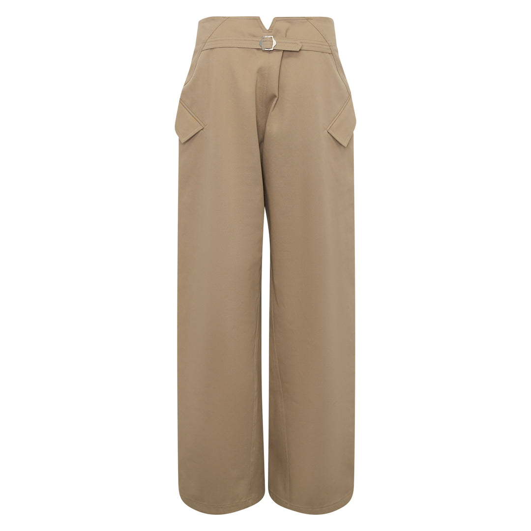 Spiral Line Barrel Trousers