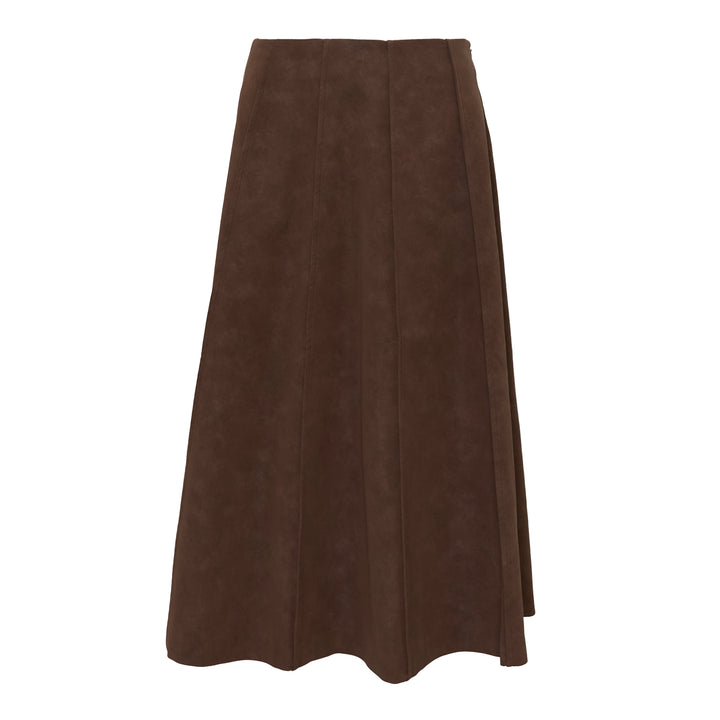 Suede Aura Midi Skirt