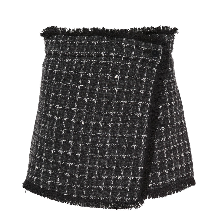 Checkered Tweed Skorts