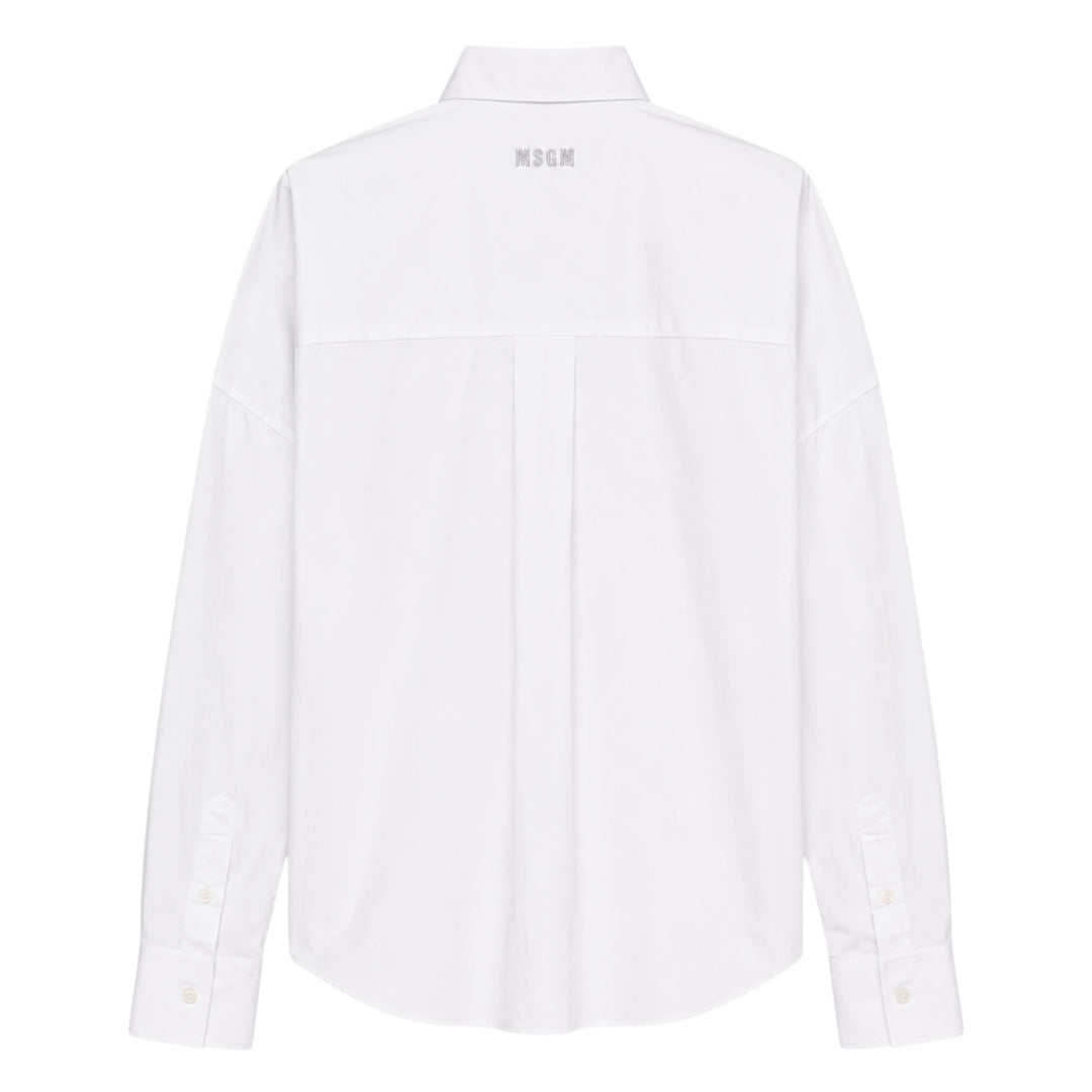 Embellished M Cropped Shirt