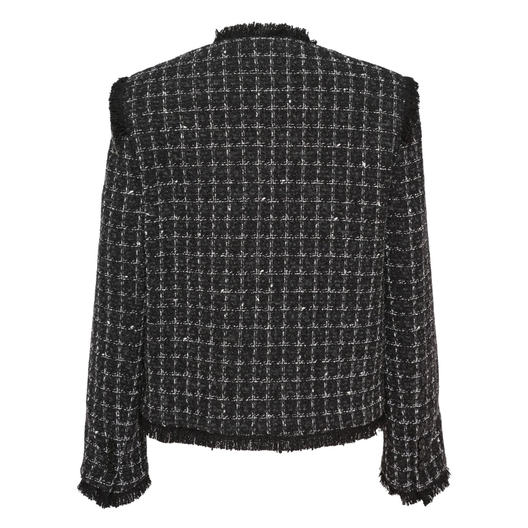 Checkered Tweed Jacket