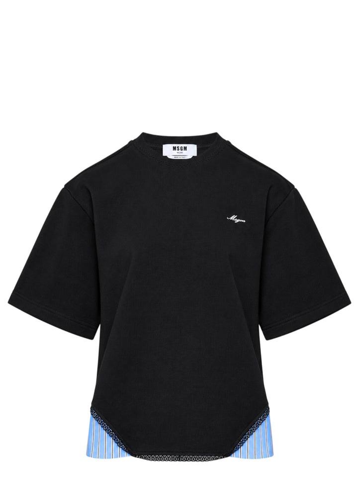 MSGM T-Shirt With Side Inserts