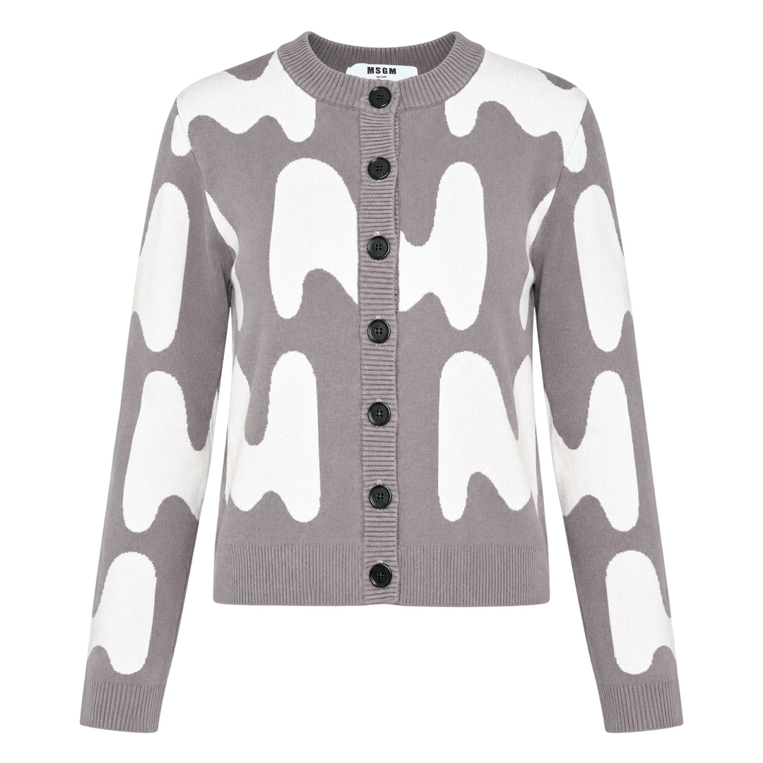 Allover M Cardigan