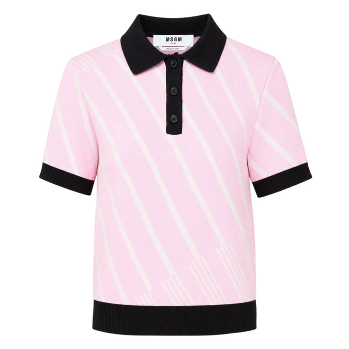 Diagonal Stripes Polo