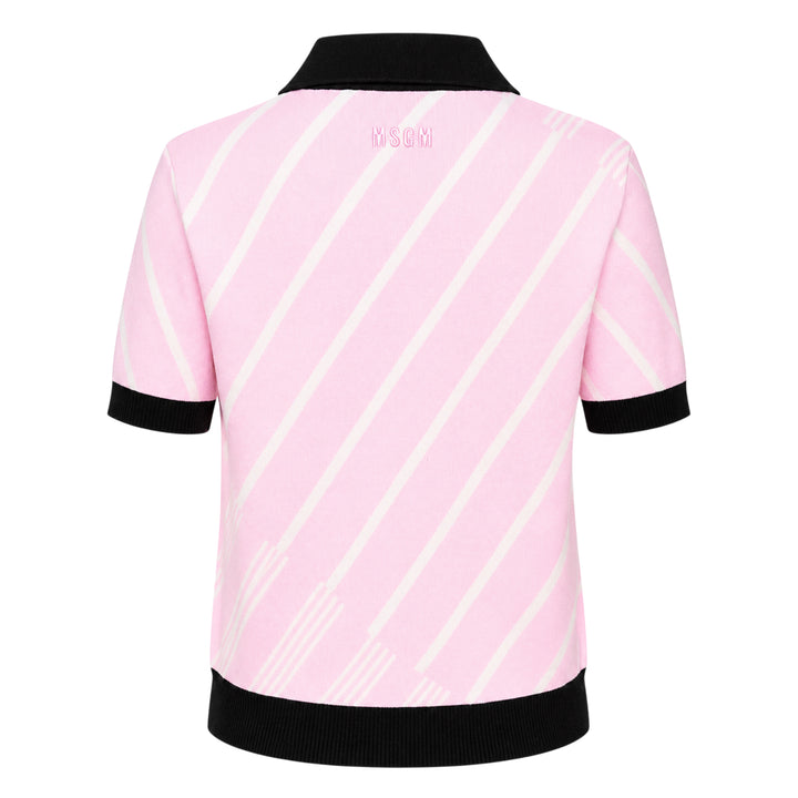Diagonal Stripes Polo
