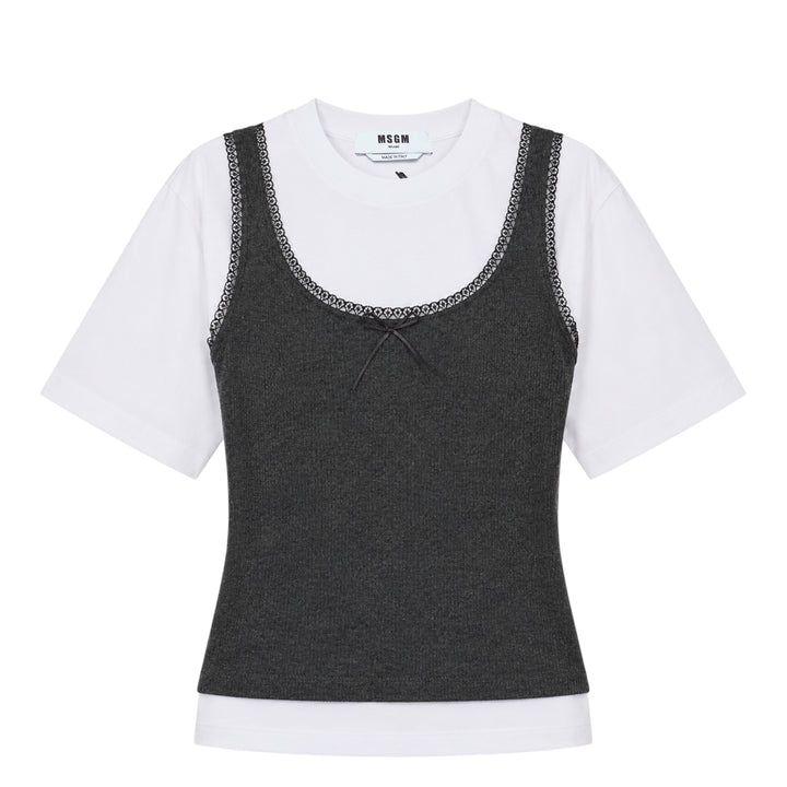 Layered Tank Top Tee