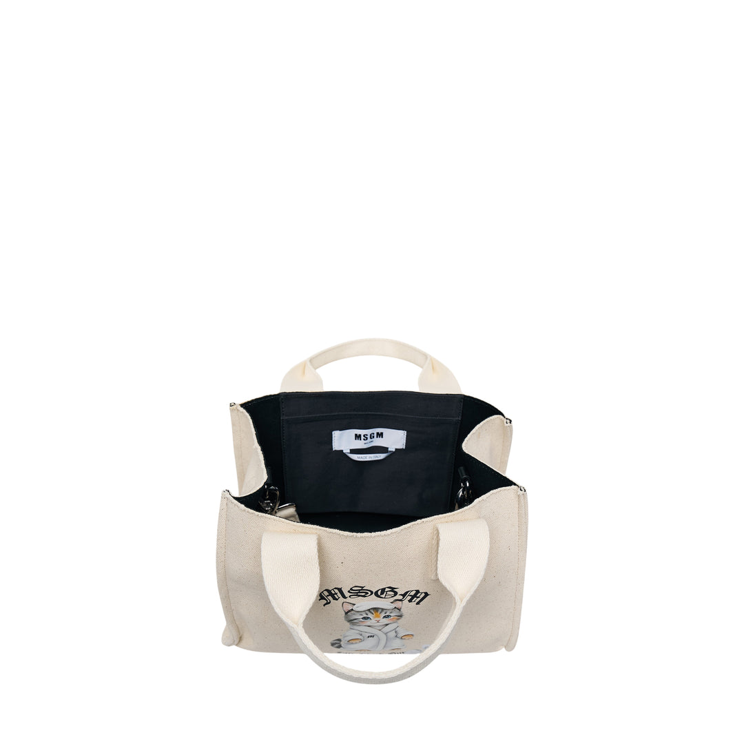 Bathrobe Cat Small Tote