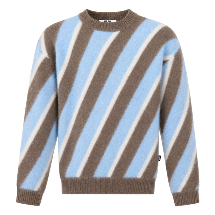 Diagonal Stripes Sweater