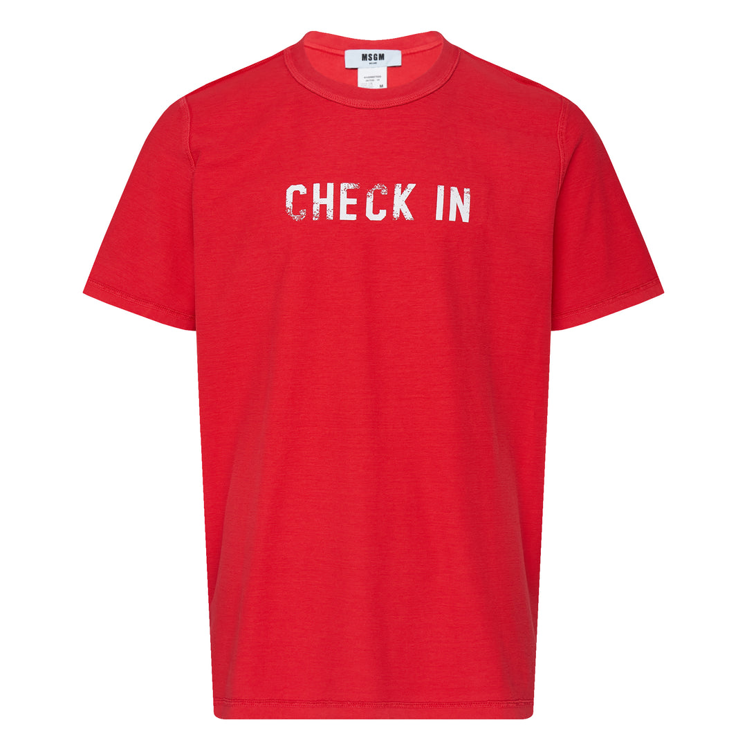Reversible Check In Out Tee