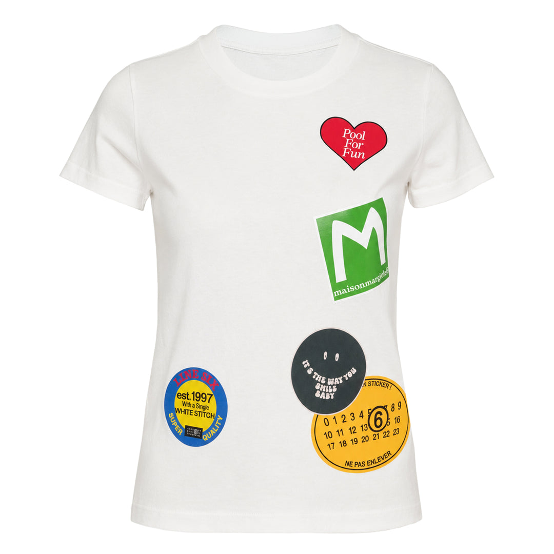 Sticker Print Heavy Cotton Tee
