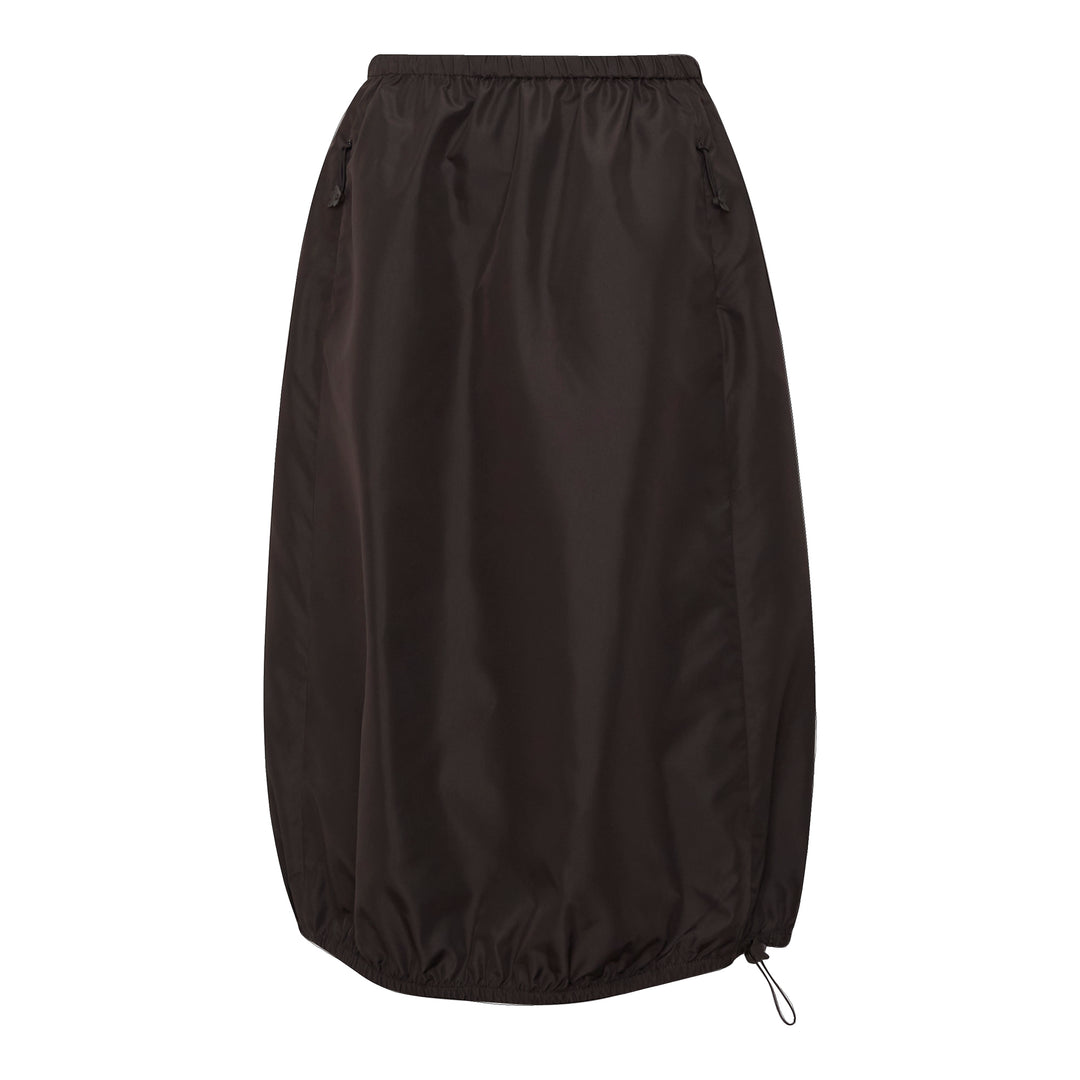 Recycled Faille Midi Skirt