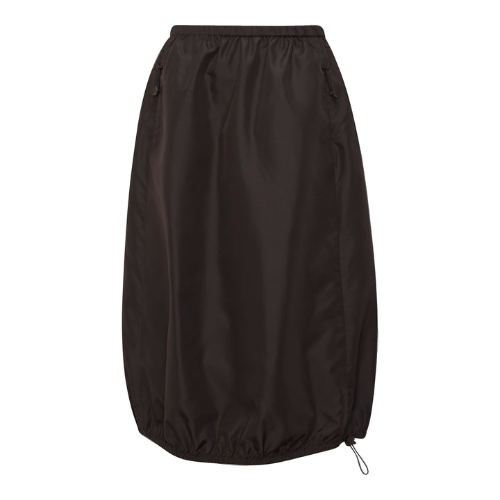 Recycled Faille Midi Skirt