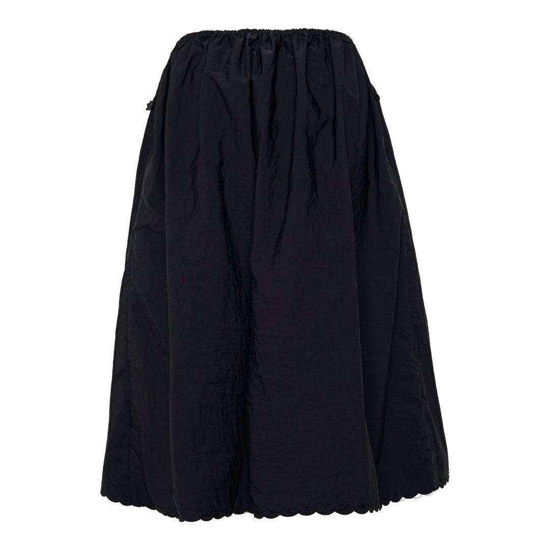 Embroidered Taffeta Midi Skirt