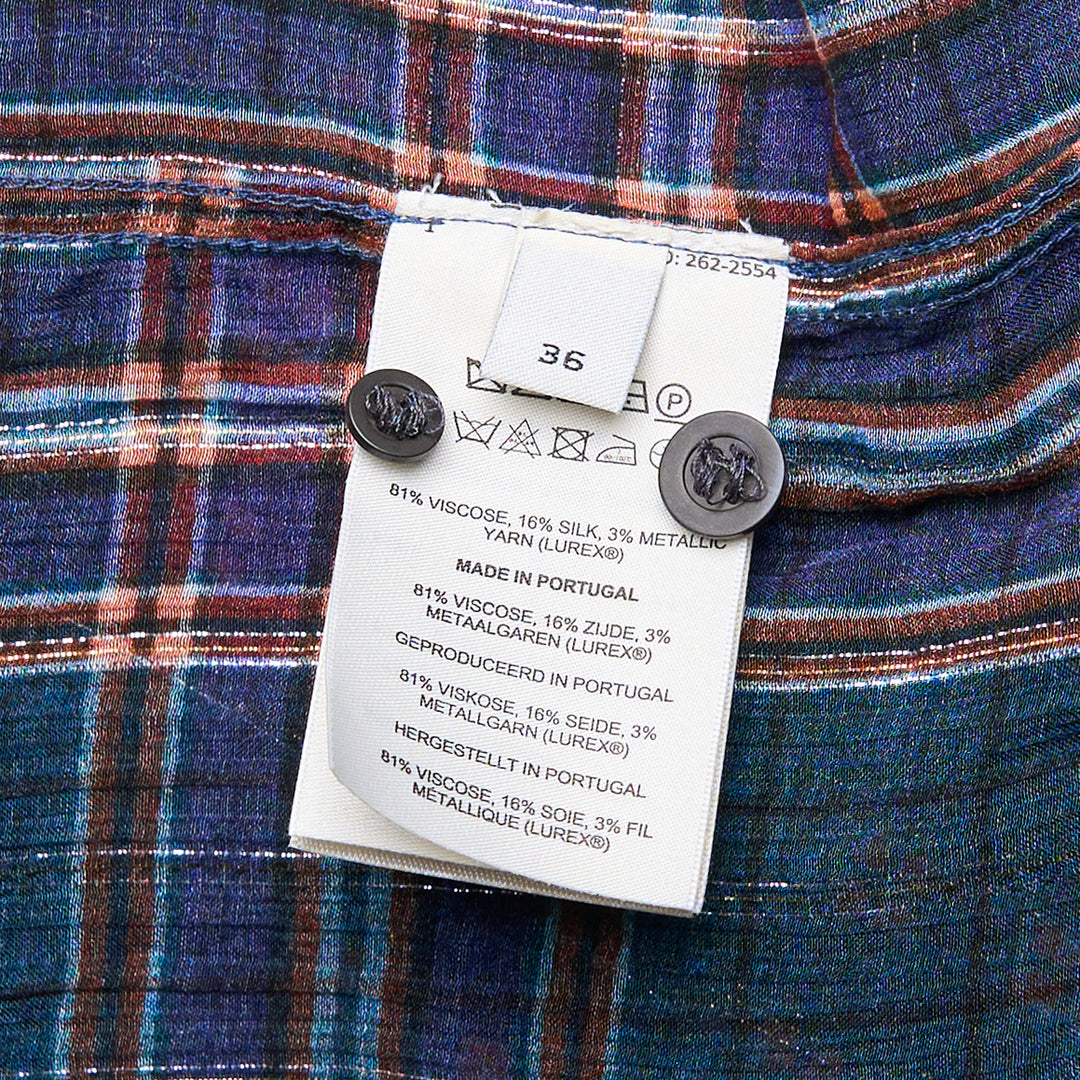 Loose Fit Plaid Button Shirt