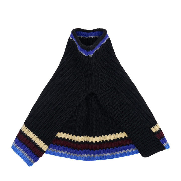 Striped Knit Collar