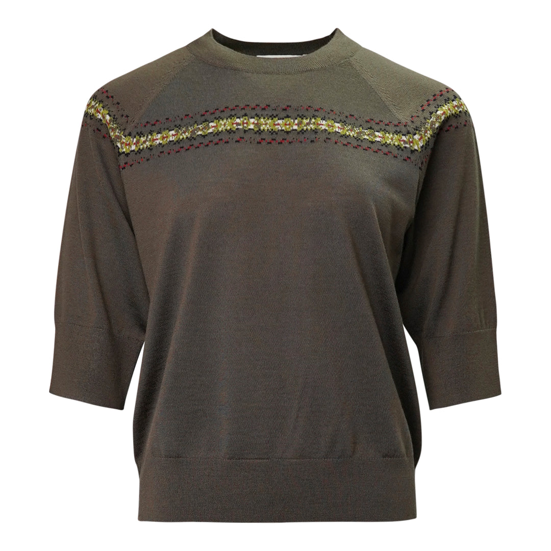 Dries Van Noten Fair Isle Stripe Knit Top