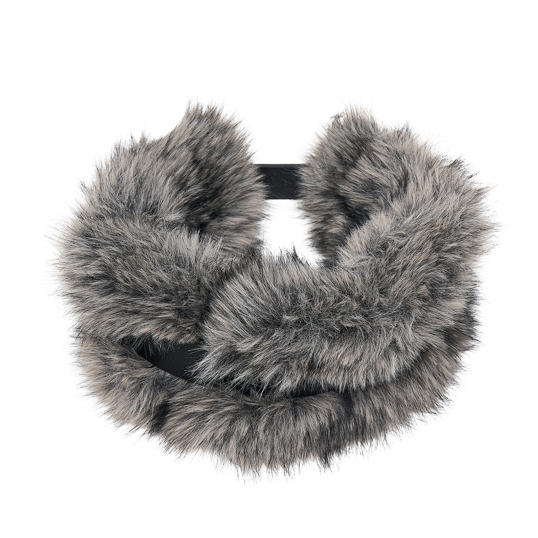 Belted Fur Short Muffler