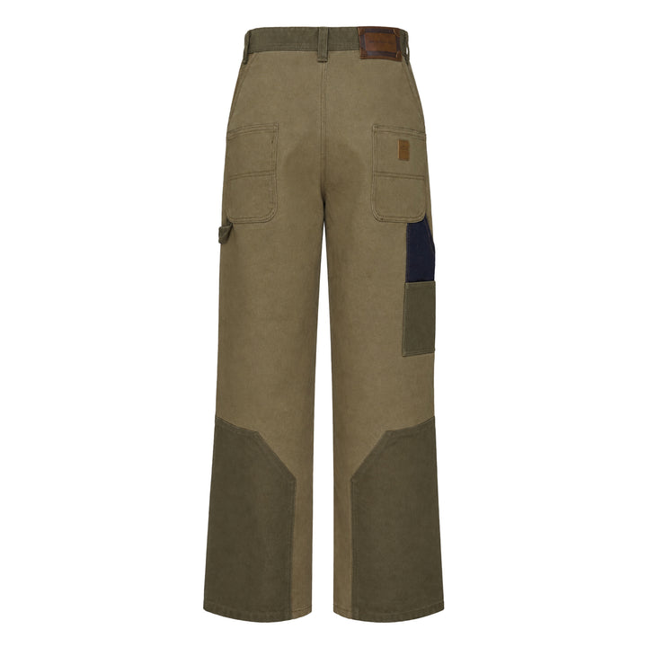 Austin Patchwork Wide-Leg Jeans