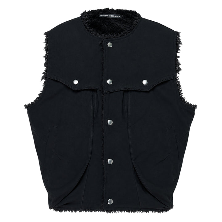 Reversible Collarless Vest