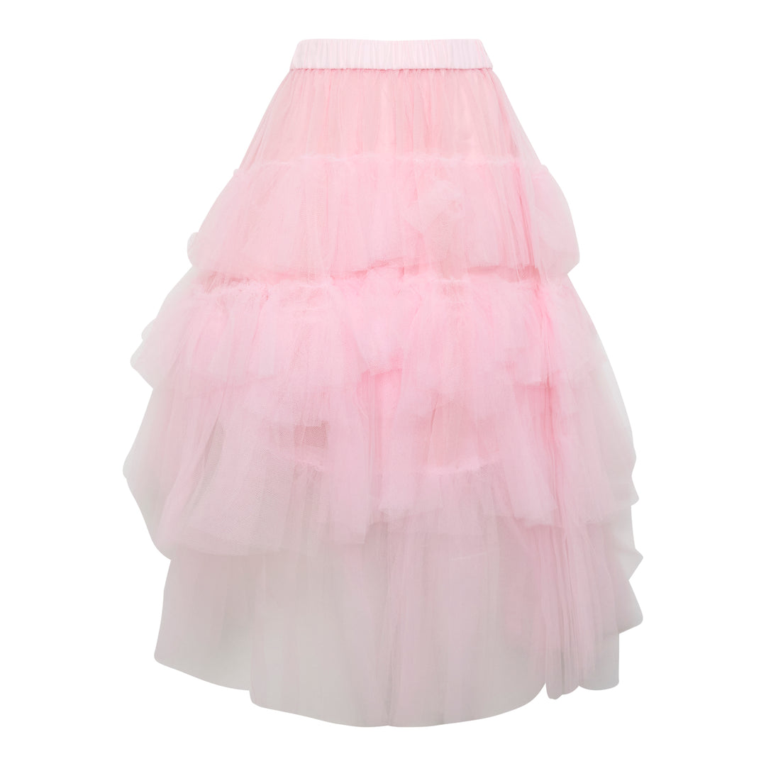 Long Tiered Tulle Skirt