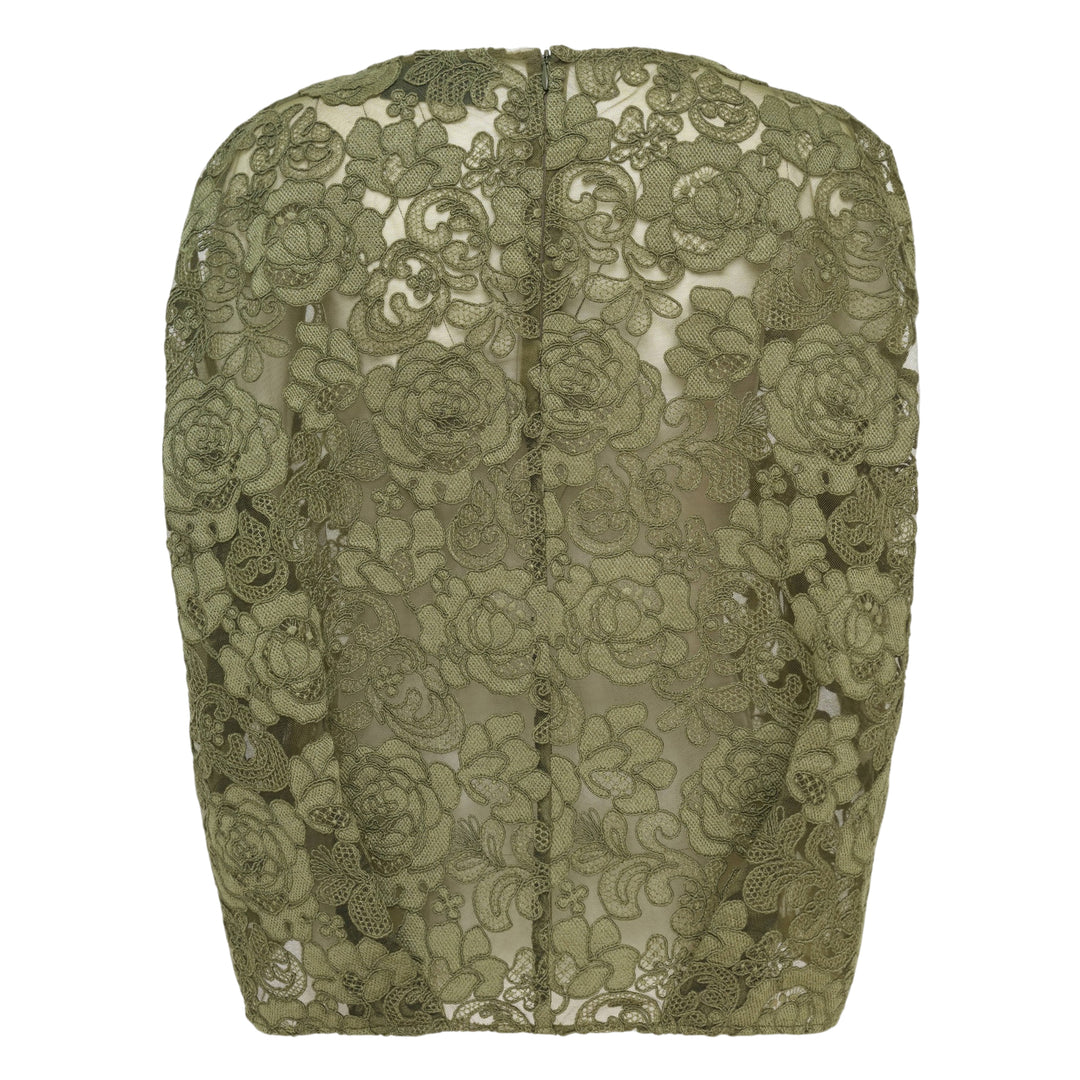 Boxy Heavy Lace Top