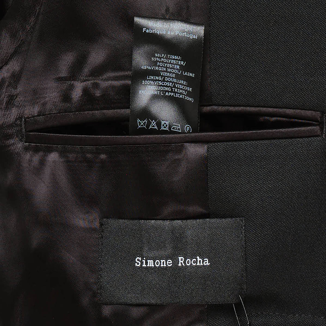 Grommet Ring Hem Slice Jacket