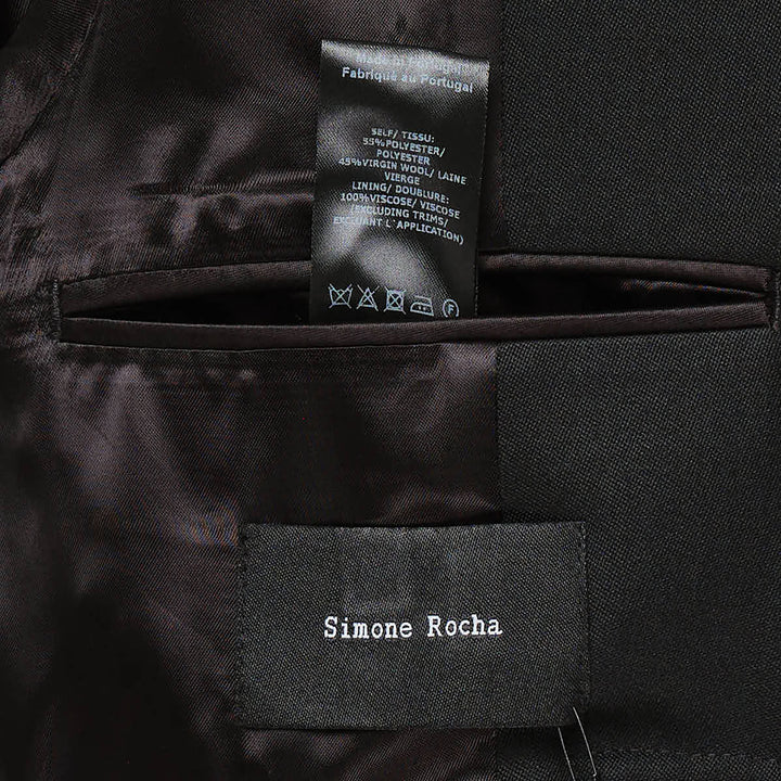 Grommet Ring Hem Slice Jacket