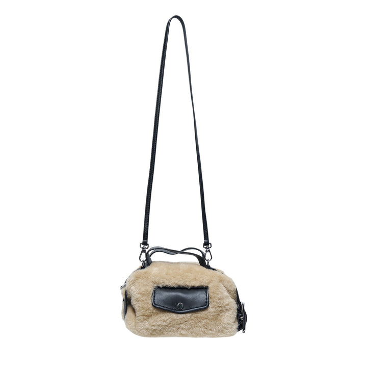Mini Faux Fur Biker Bag