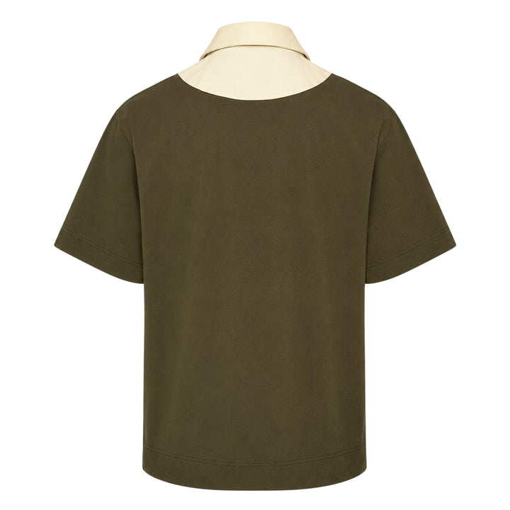 Lace-Up Structured Rugby Polo