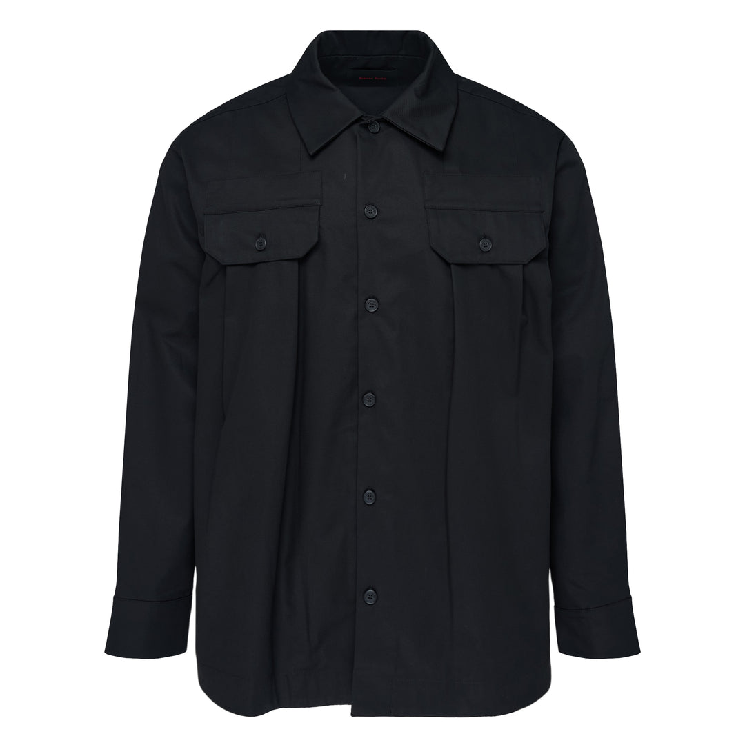 Military Cotton Twill Overshirt