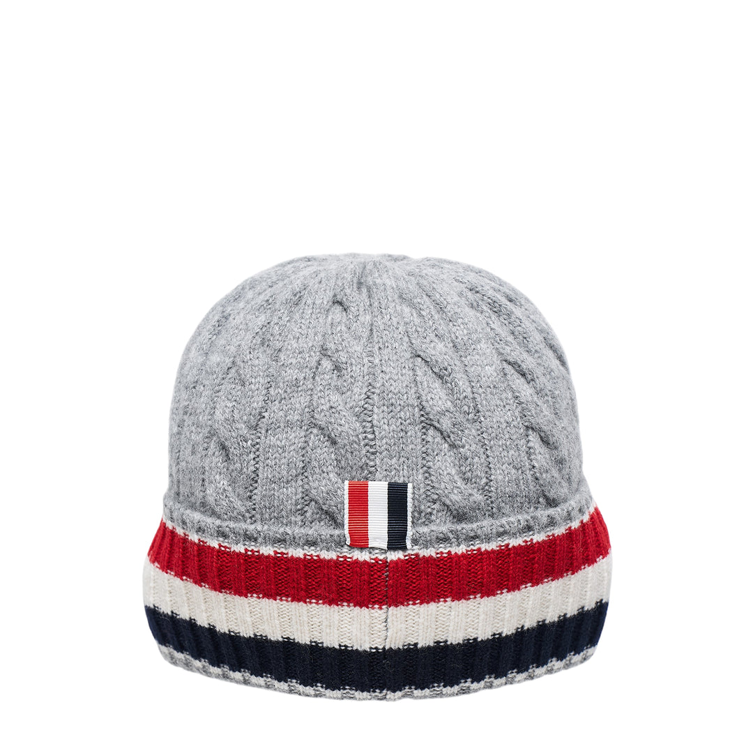 Cable and Rib Merino Beanie