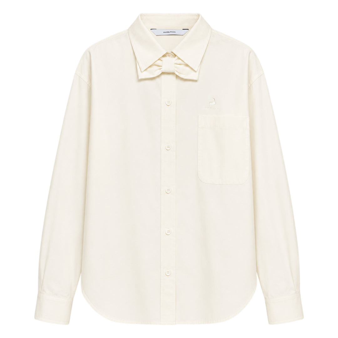 Ivory Bow Tie Shirt