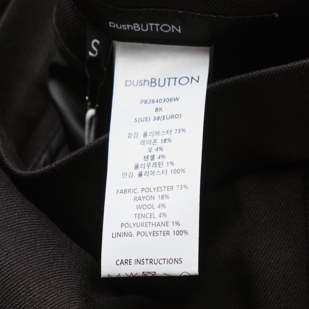 Black Flared Tuck Skirt
