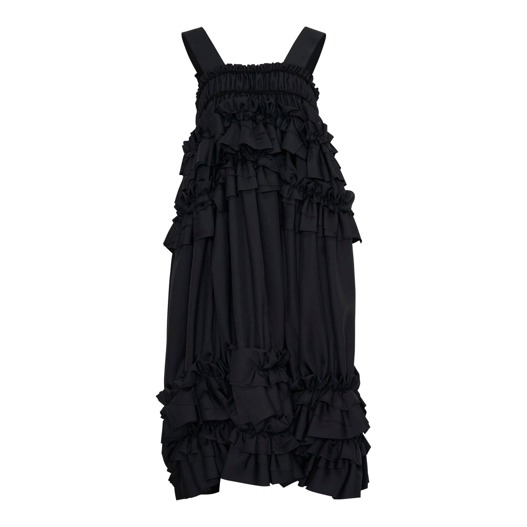 Ruffled Sleeveless Pinafore Dress