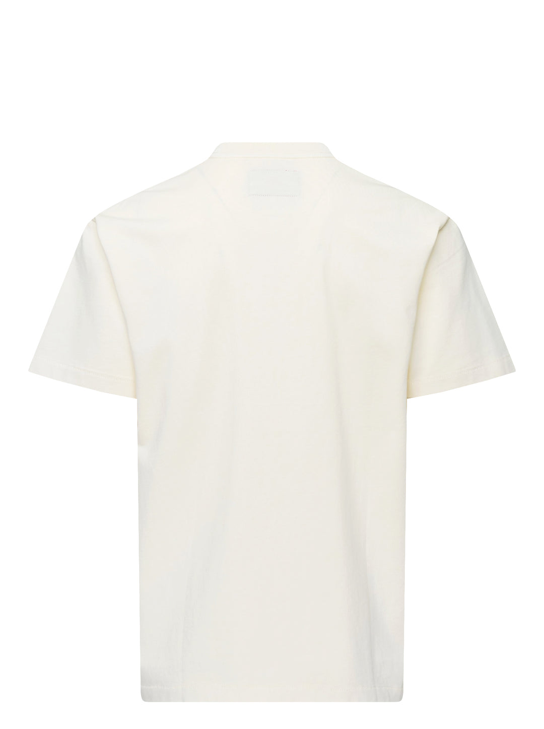 KidSuper Studios Block Letters Tee in cream with brown dimensional block-letter logo and Brooklyn, NY address print on the chest - view 2