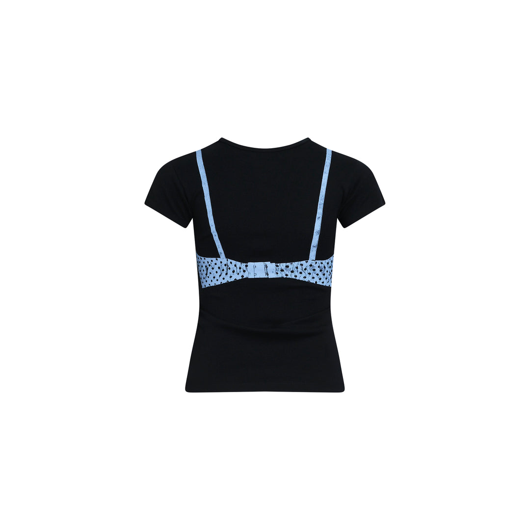 Bra Print Baby Tee