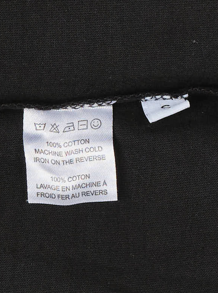 Ashley Williams black oversized crew neck tee with a Casper-inspired ghost graphic and 'Back To Say Smoking Is Not Your Friend!' slogan printed on the chest - view 3