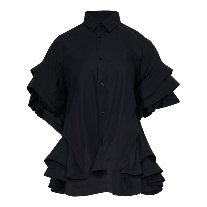 Ruffled Flare Shirt Blouse
