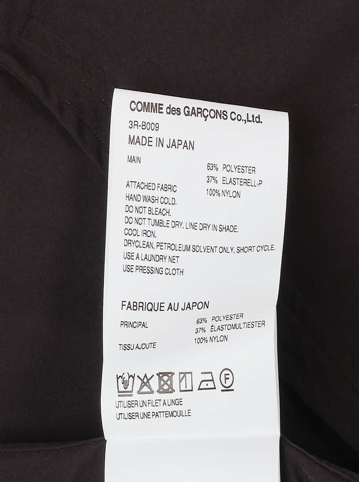 Noir Kei Ninomiya black long-sleeve hooded blouson with ruffled black tulle trim at the hood, cuffs, and hem, full-length zip closure and slanted side pockets - view 3
