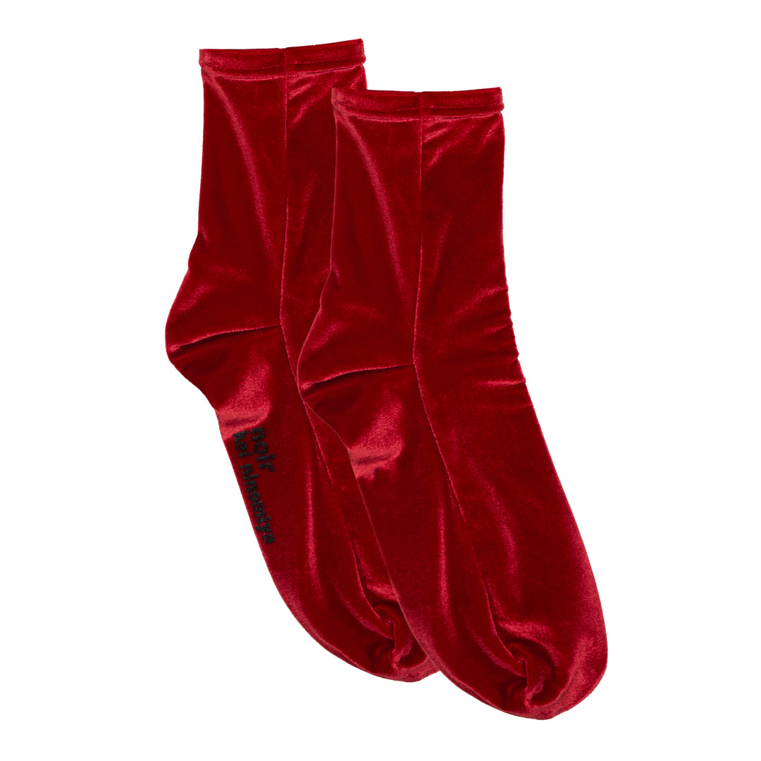 Black Velour Socks