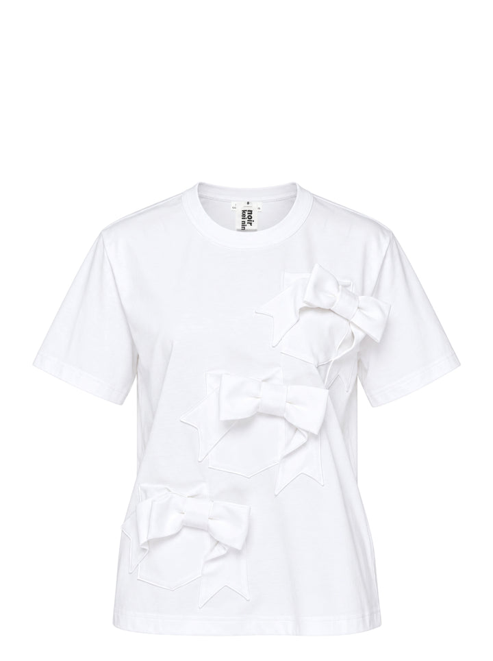 Noir Kei Ninomiya Cotton Ponte Ribbon Tee