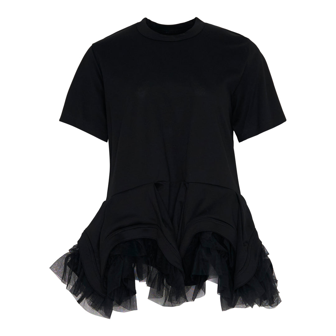 Layered Ruffle Peplum Tee