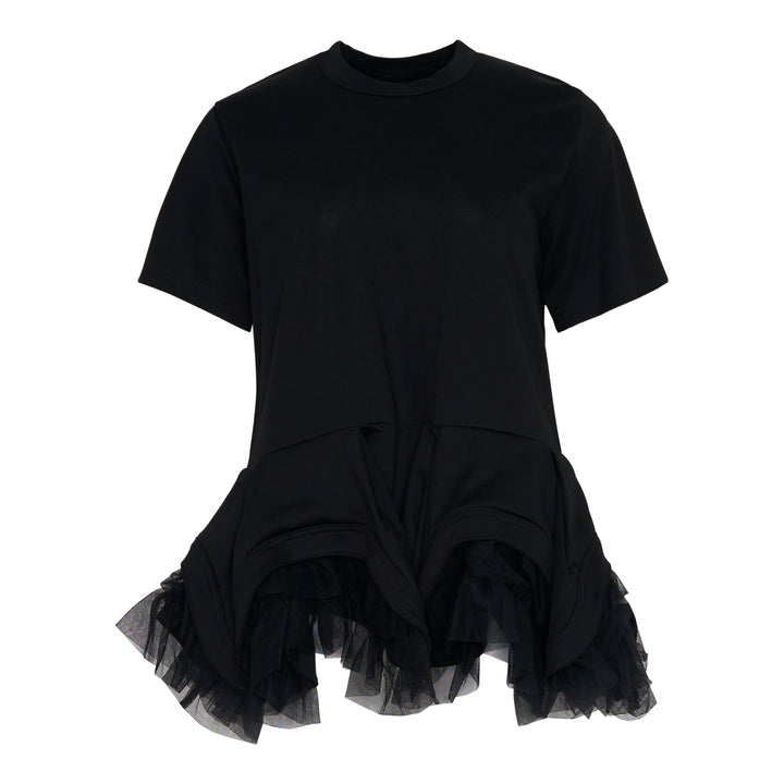 Layered Ruffle Peplum Tee