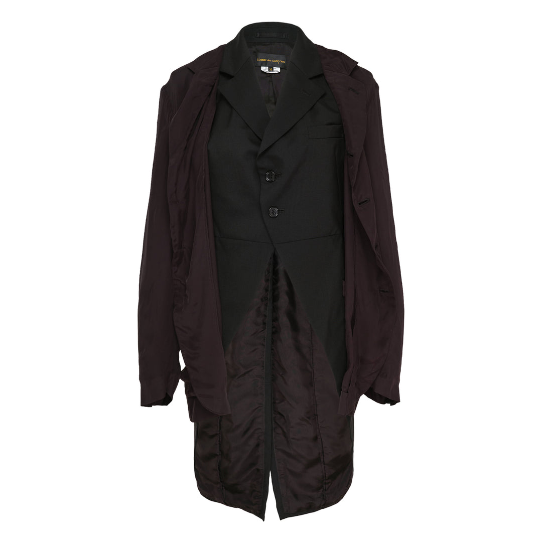 Tailored Longline Pointed Hem Jacket