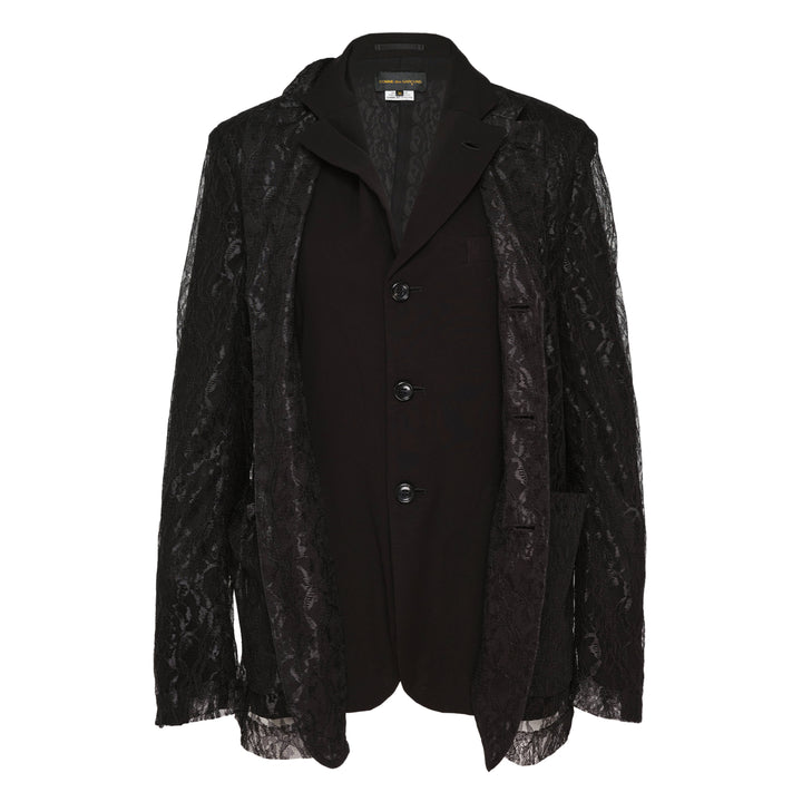 Black Lace Tailored Blazer